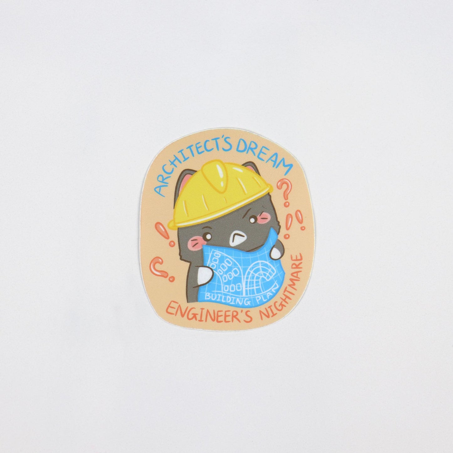 Engineer Cat Sticker