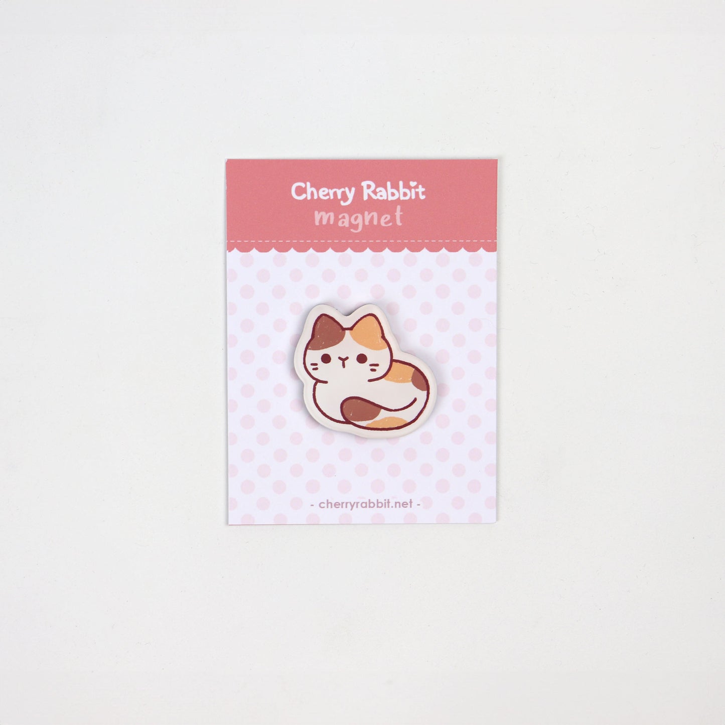 Calico Cat Loaf Acrylic Magnet