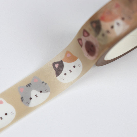 Cat Heads Washi Tape