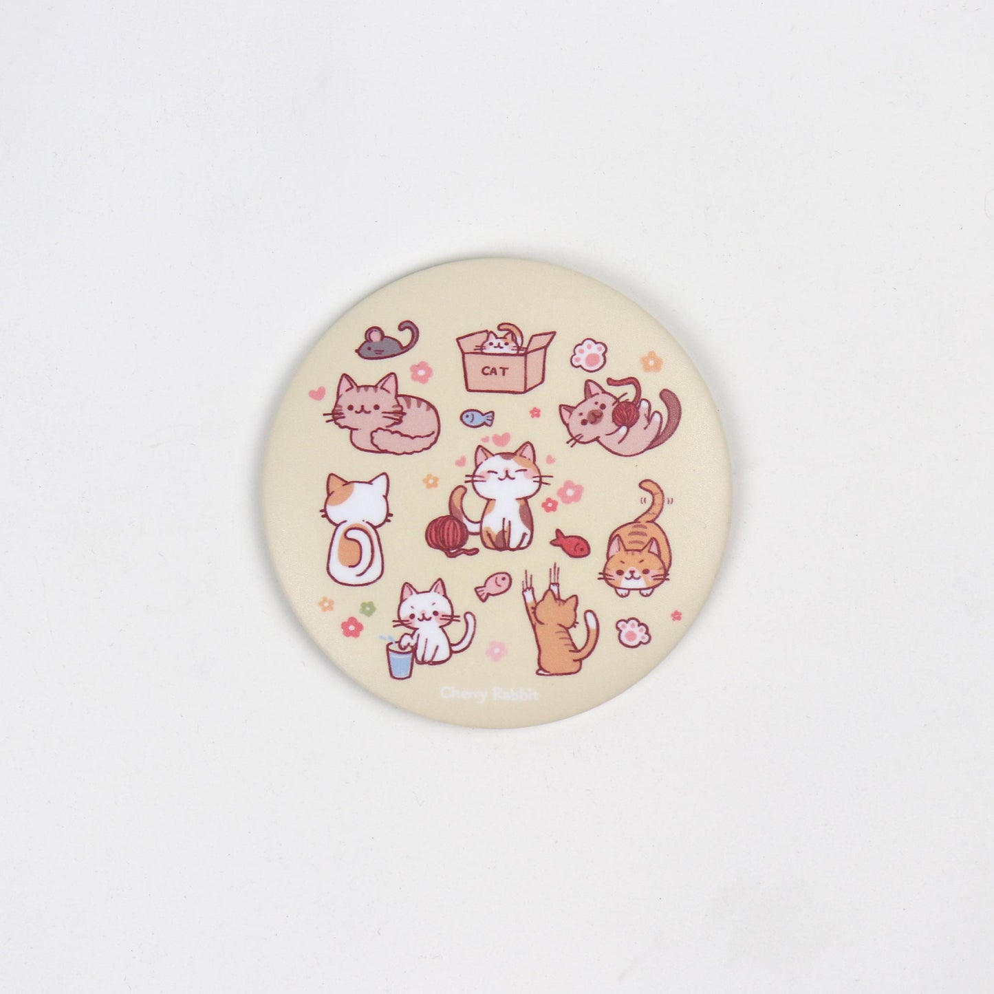 Cat Party Pocket Mirror