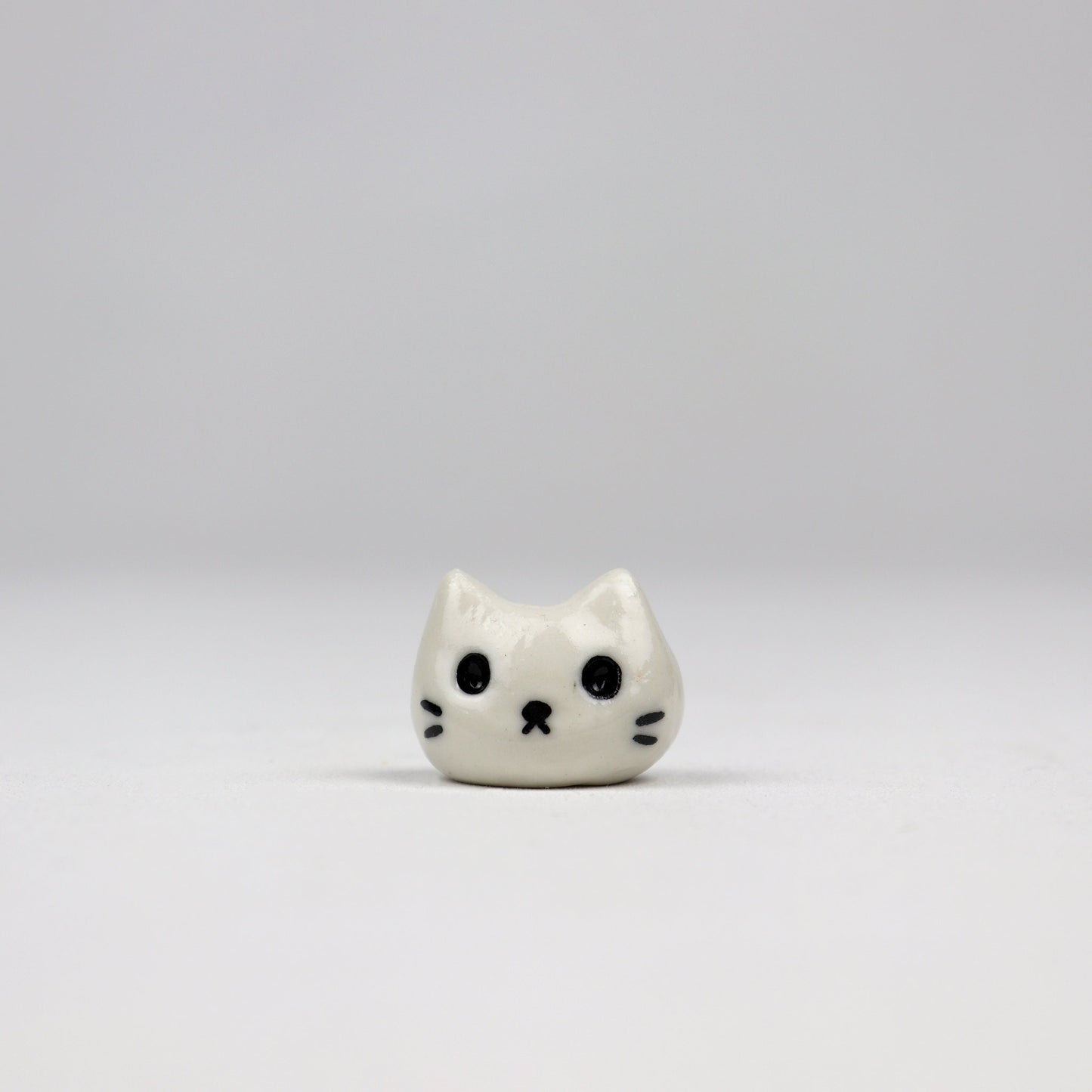 Cat Bud Vase - White