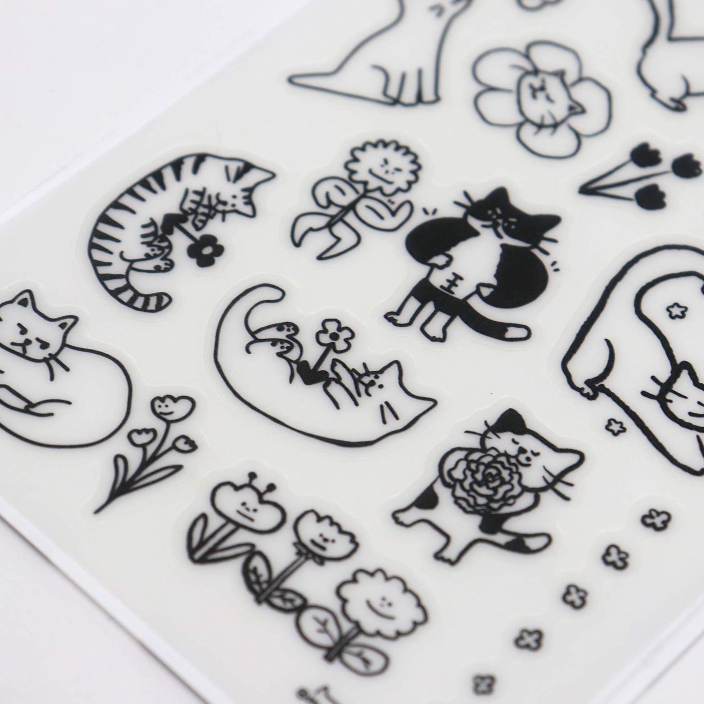 Cat Tattoo Stickers - Sheet C