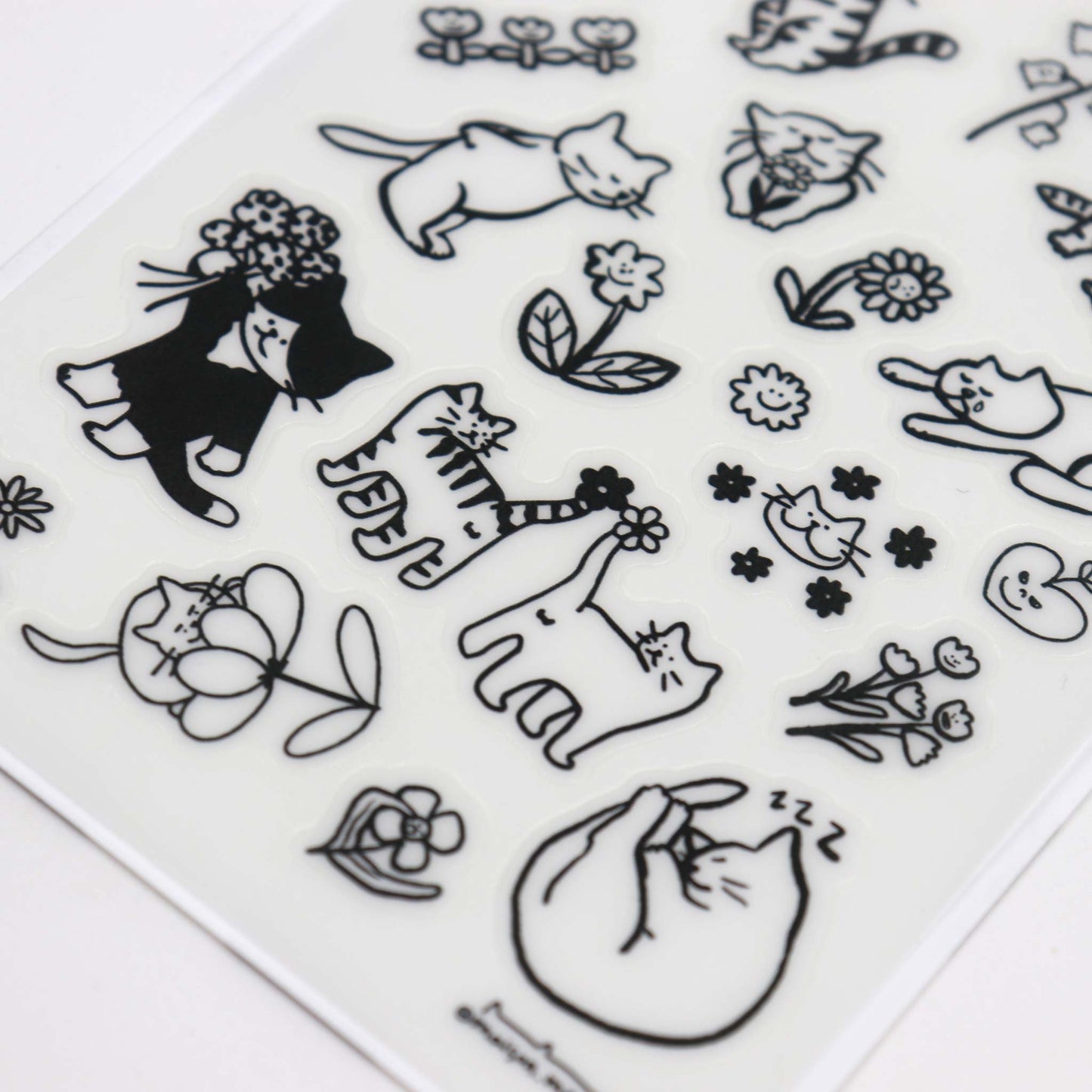 Cat Tattoo Stickers - Sheet E