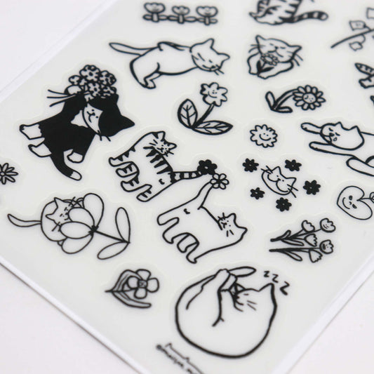 Cat Temporary Tattoo Stickers - Sheet E