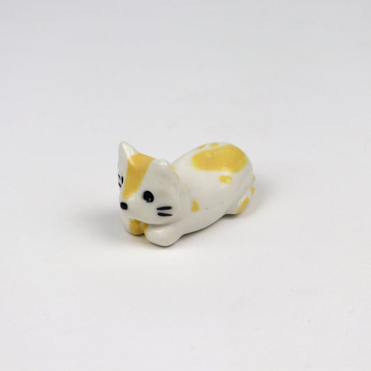 Handmade Ceramic Cat Chopstick Holder - Cat Loaf