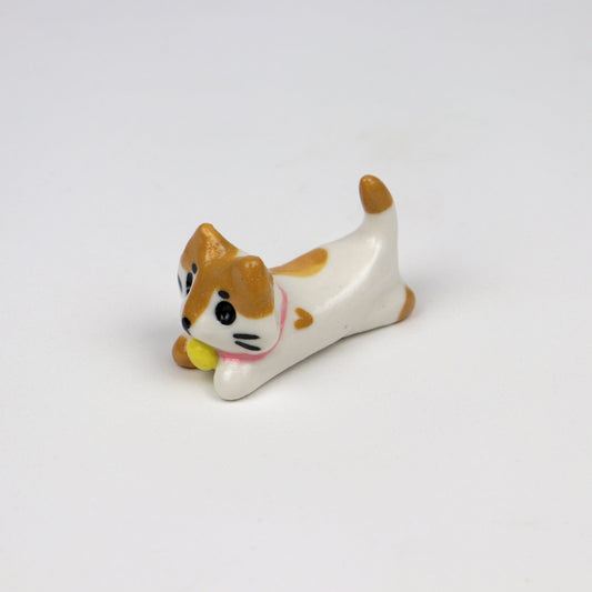 Handmade Ceramic Cat Chopstick Holder - Ginger & White Cat