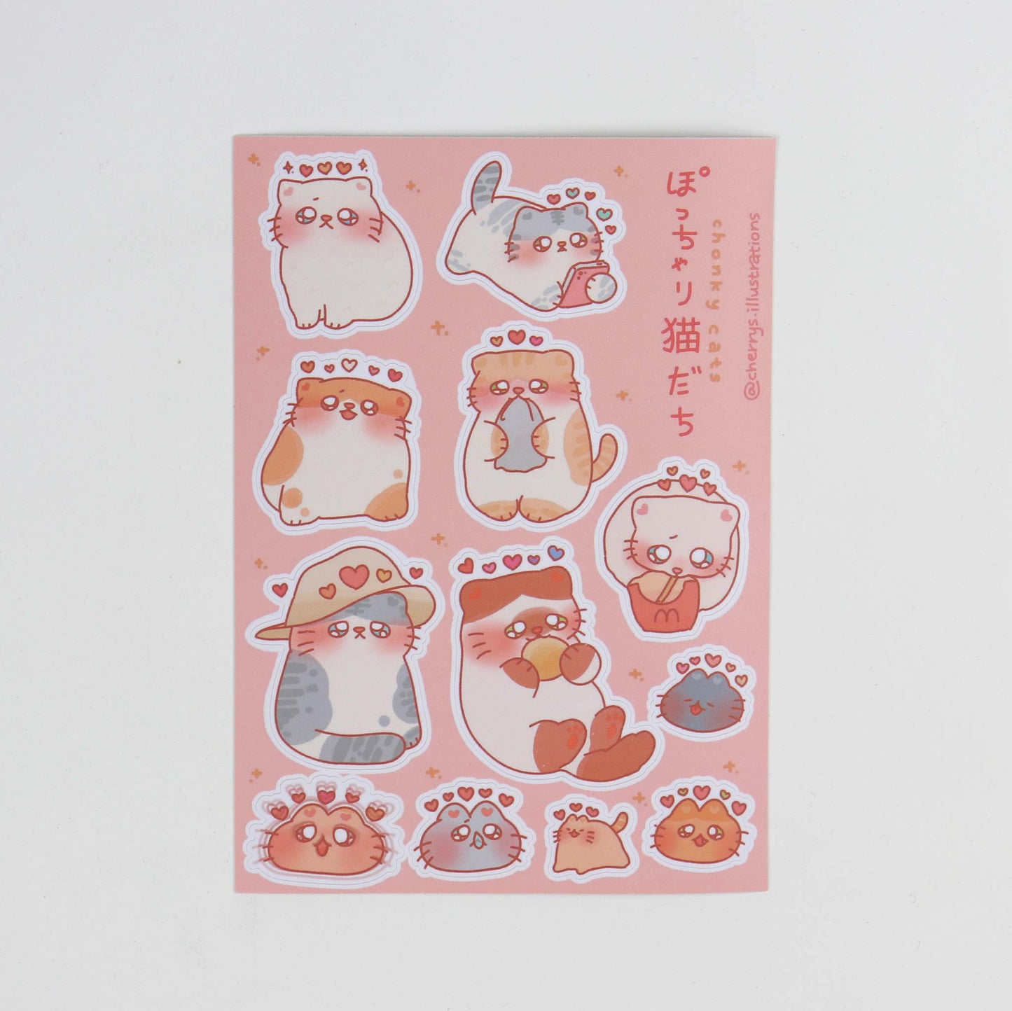Chonky Cats V5 Sticker Sheet
