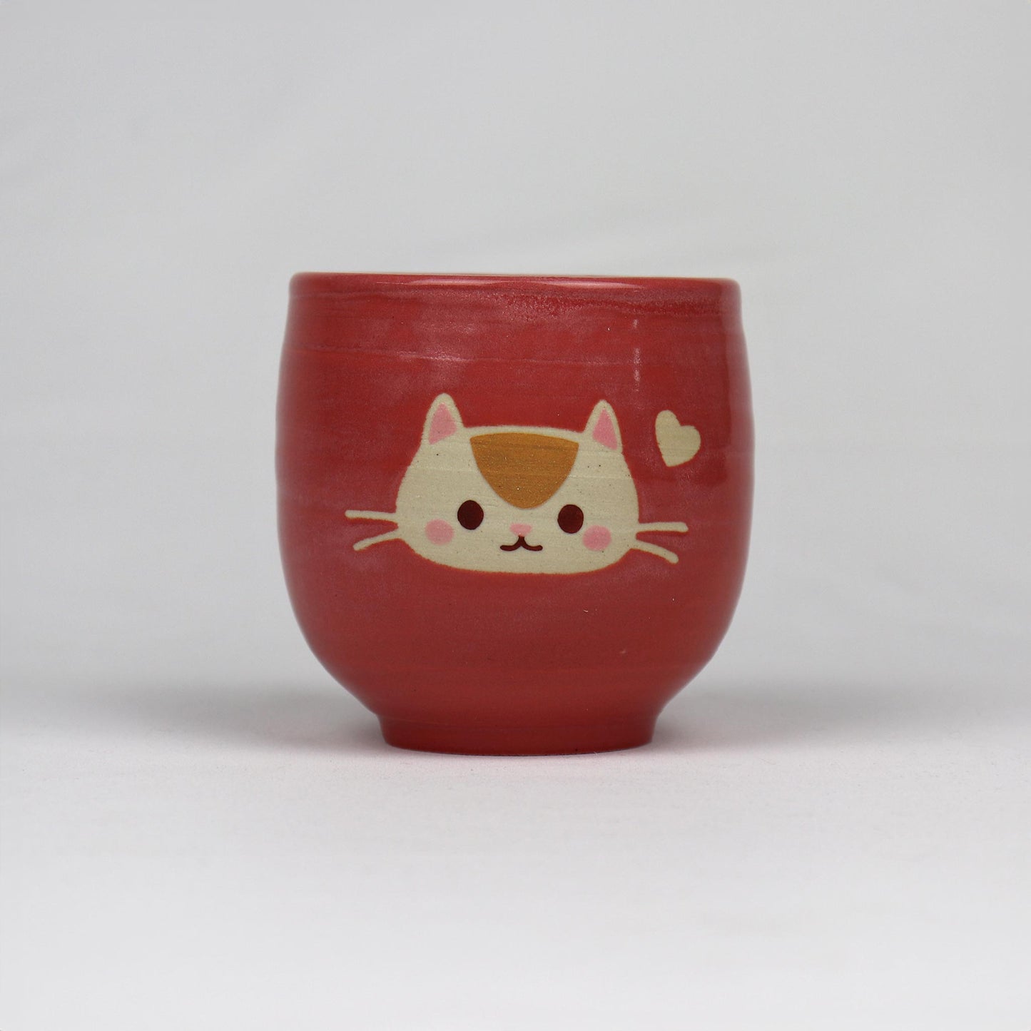 Cat Latte Mug - Pink with Cat Face <3