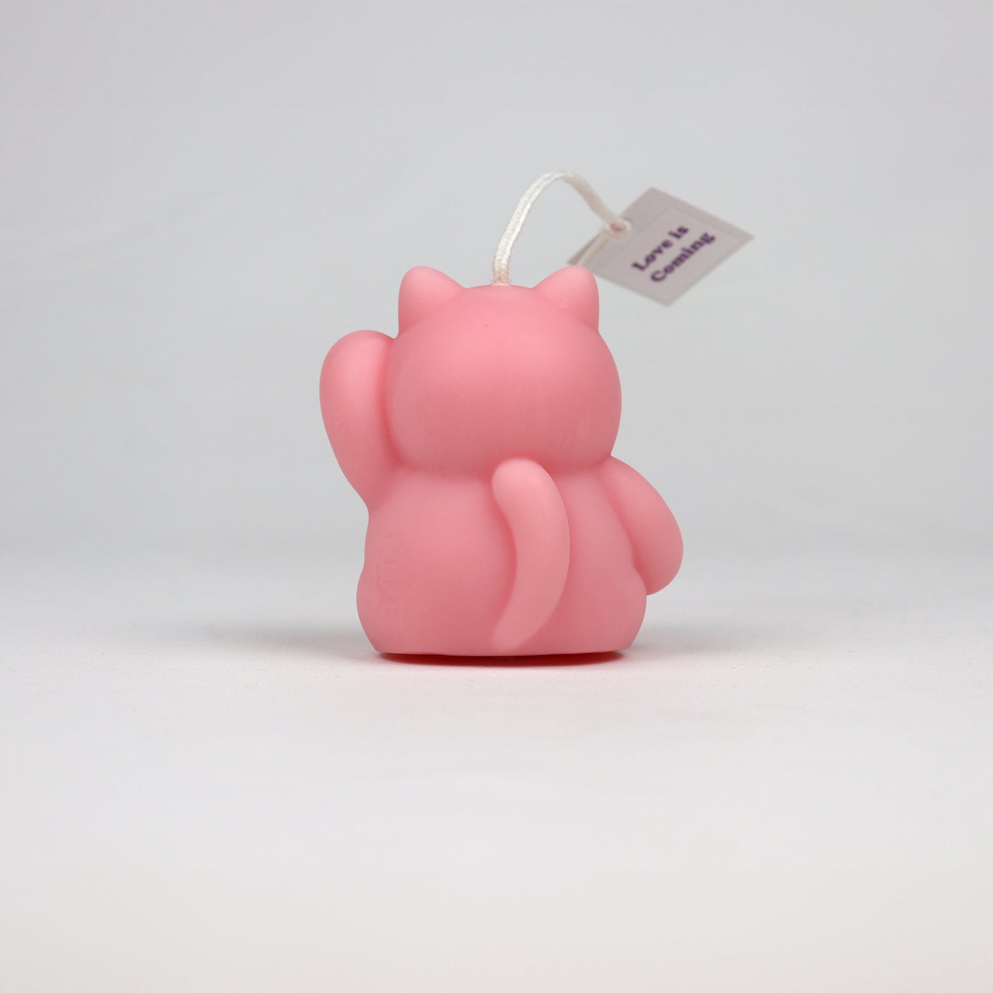 Lucky Cat Candle - Pink