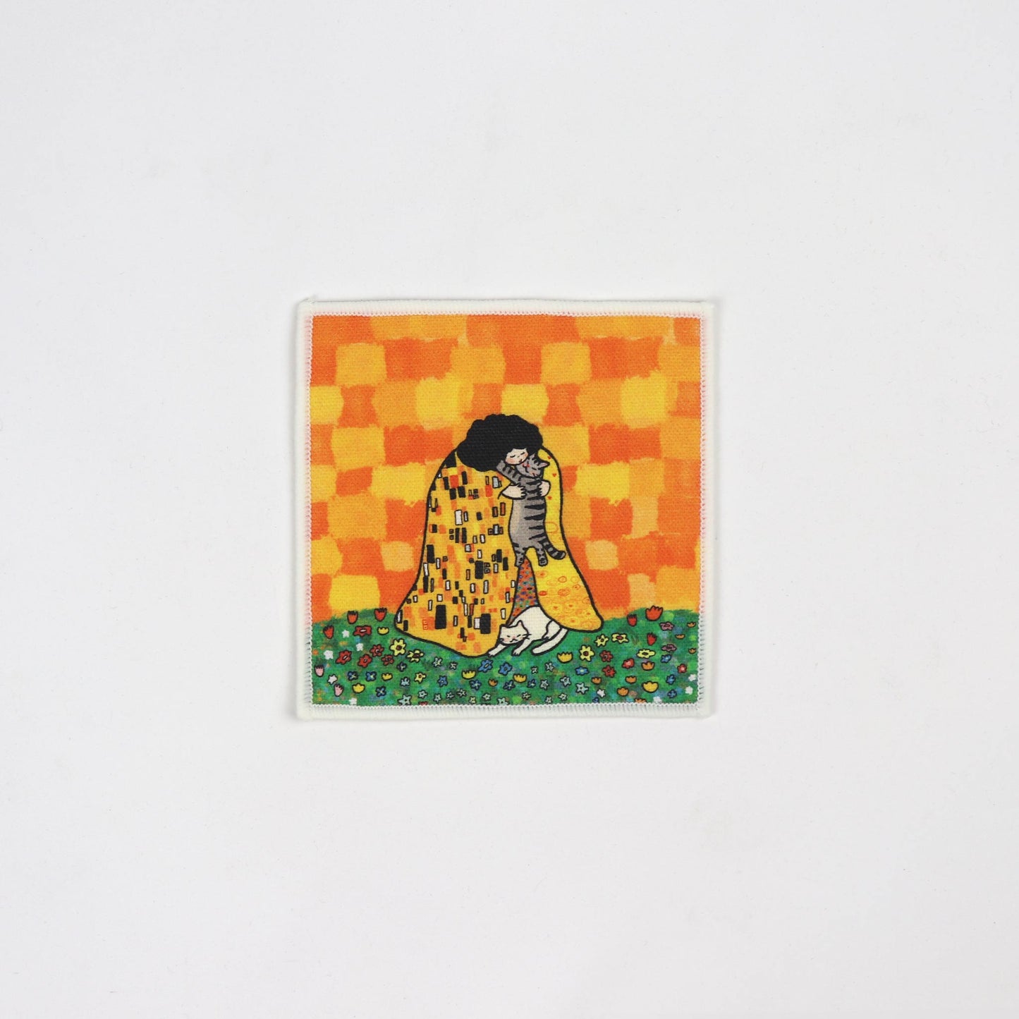 Kiss Fabric Coaster