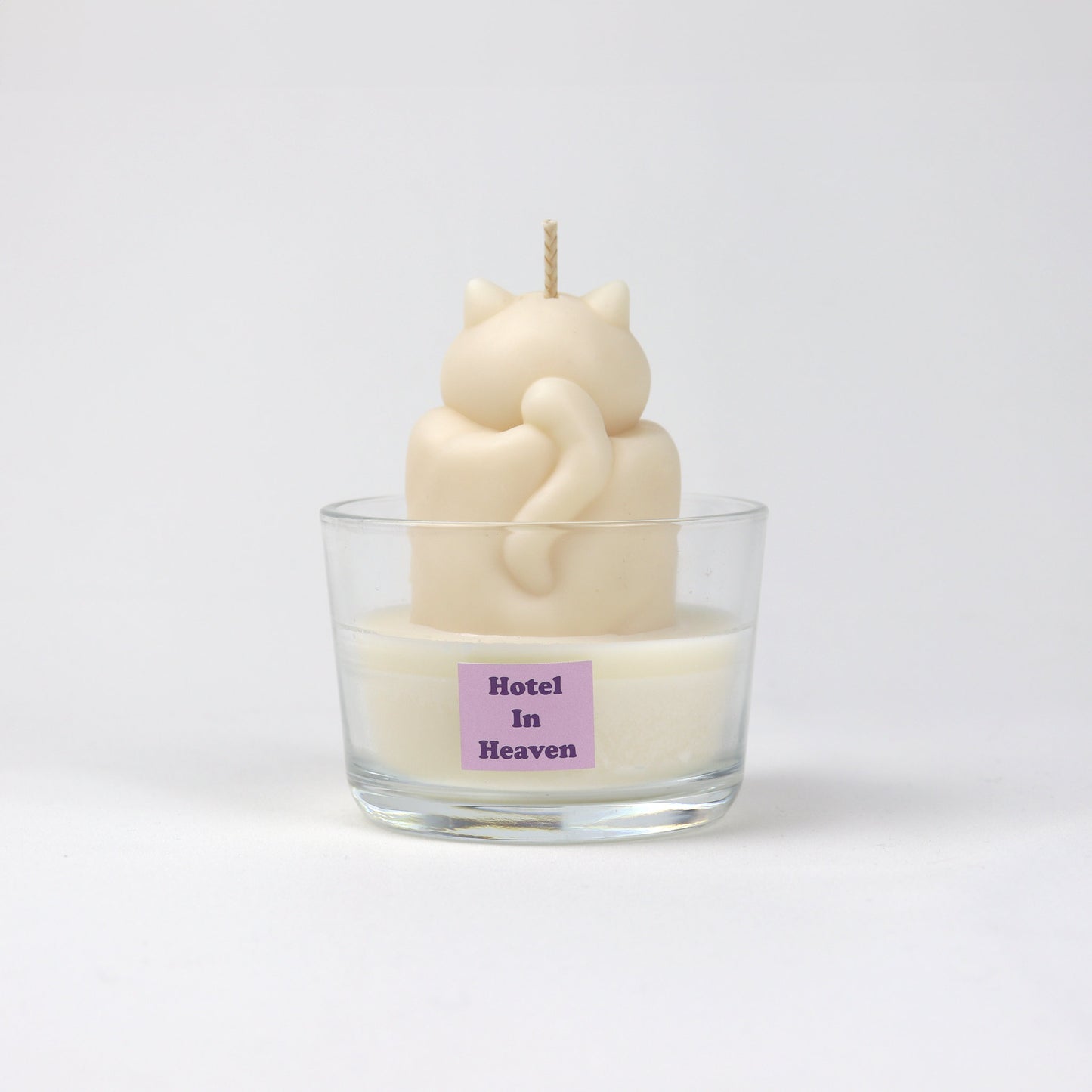 Chonky Cat Candle - White