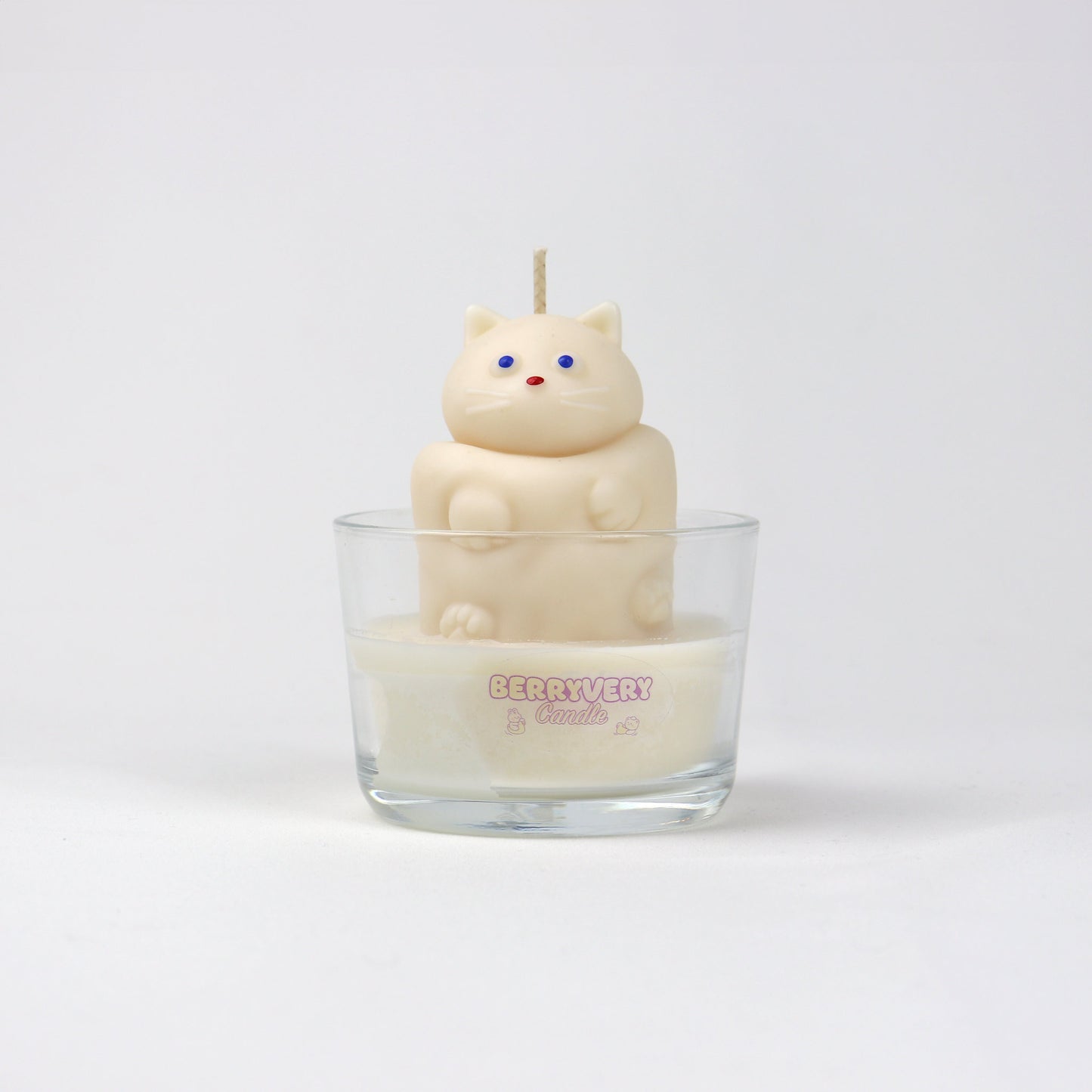 Chonky Cat Candle - White