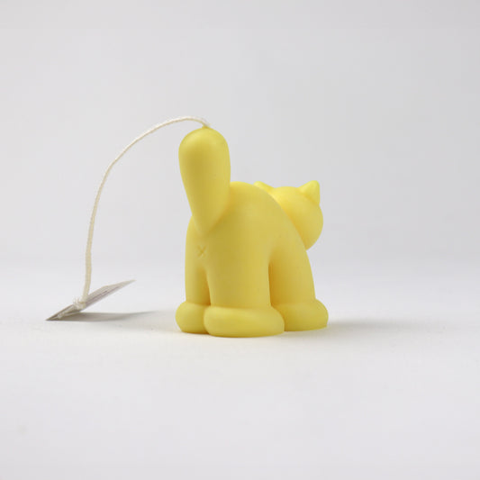 Bomb Kitty Candle - Yellow