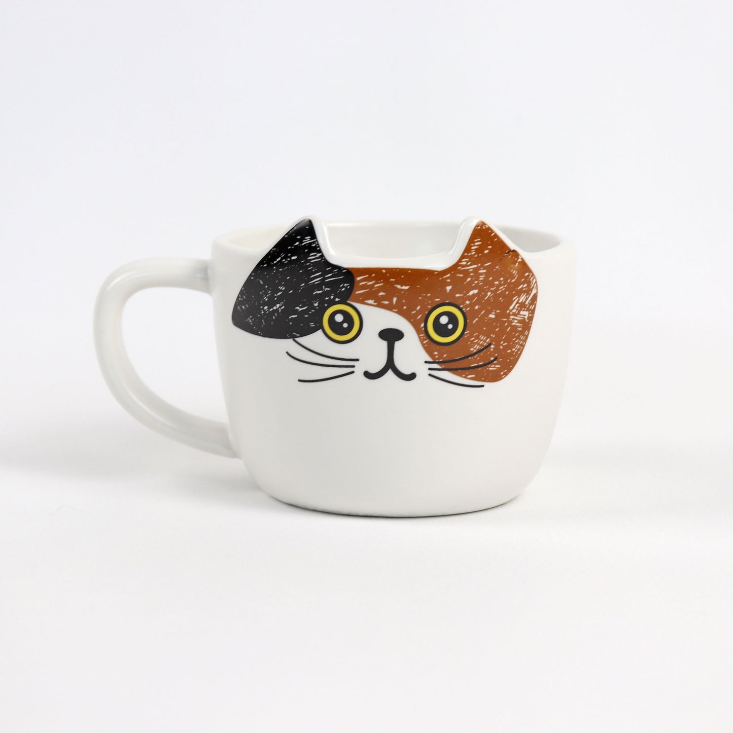 calico cat ceramic cup