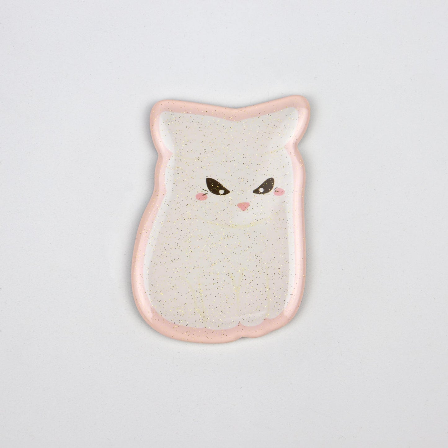 Angry Catto Glitter Acrylic Magnet