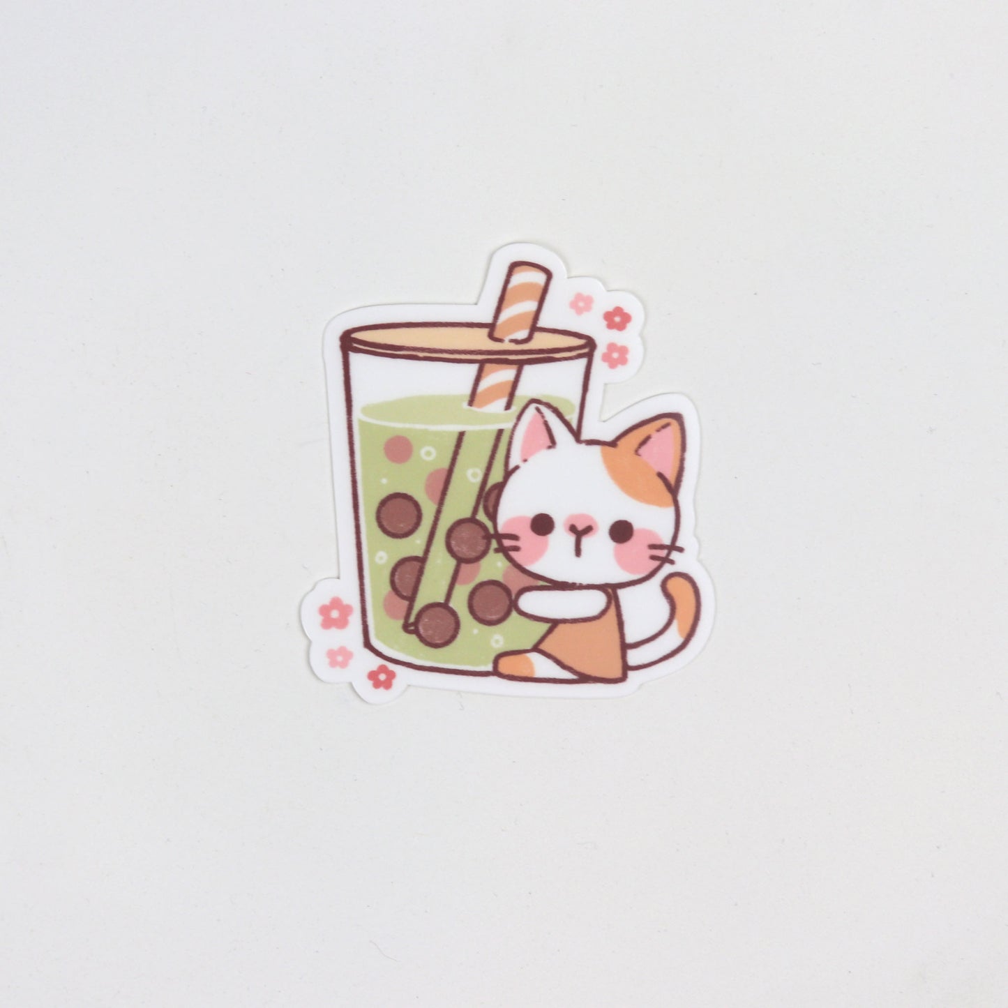 Bubble Tea Cat Sticker