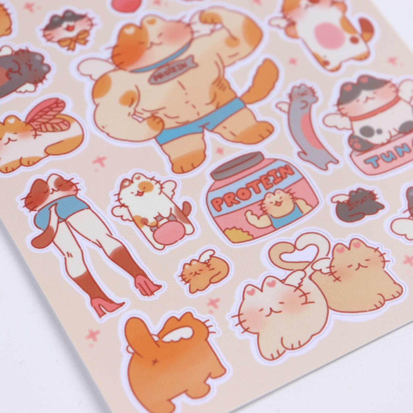 Buff Kitty Heaven Sticker Sheet