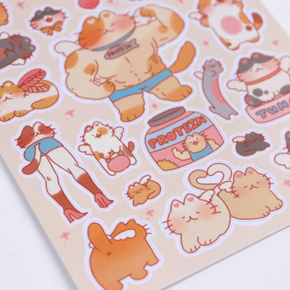 Buff Kitty Heaven Sticker Sheet