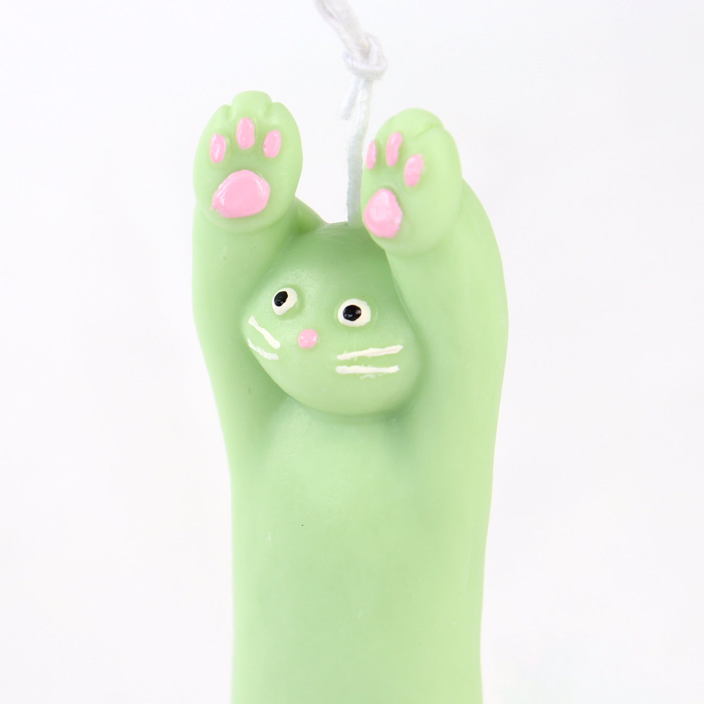 Green Cat Under Arrest Candle