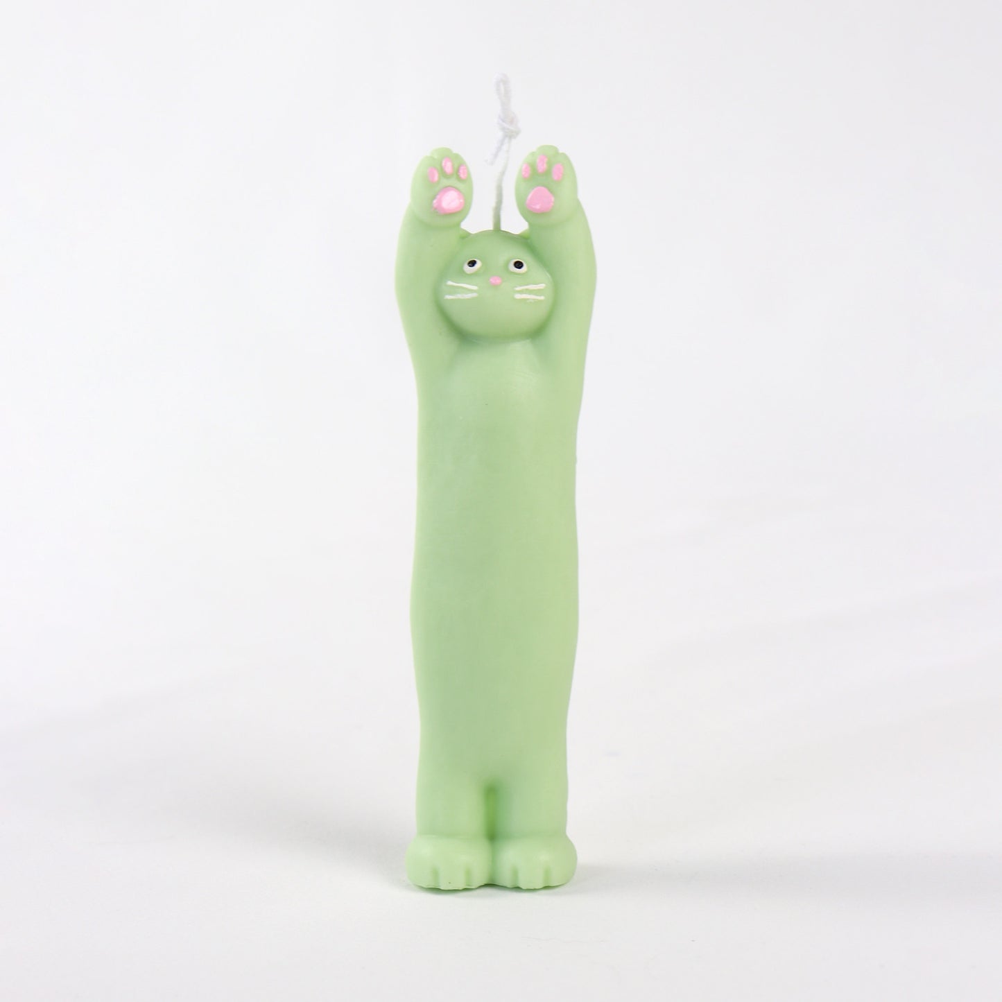 Green Cat Under Arrest Candle