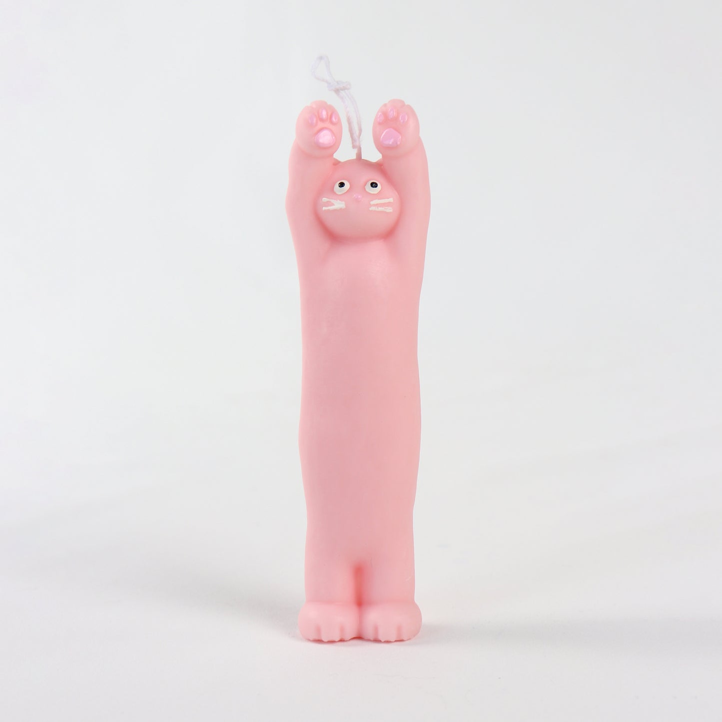 Pink Cat Under Arrest Candle