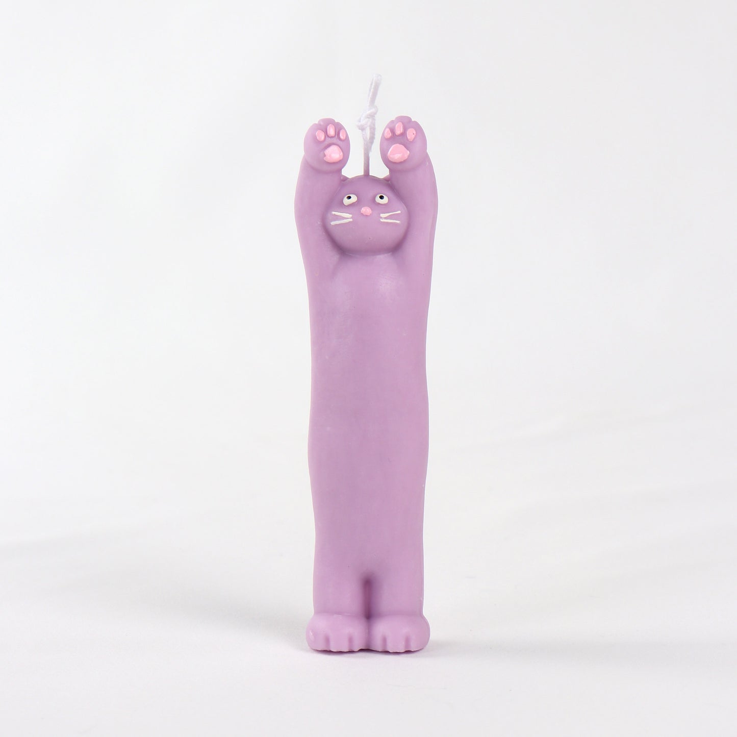 Purple Cat Under Arrest Candle