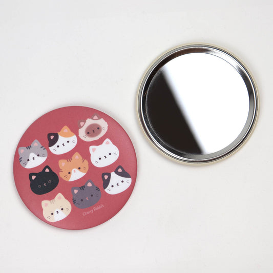 Cat Heads Pocket Mirror
