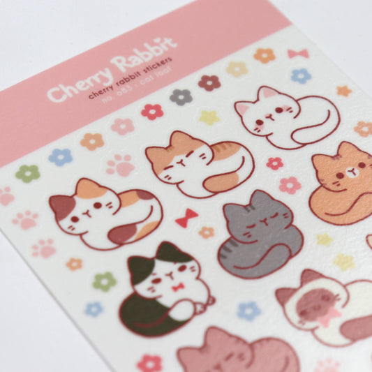 No.083 Cat Loaf Sticker Sheet