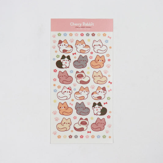 No.083 Cat Loaf Sticker Sheet