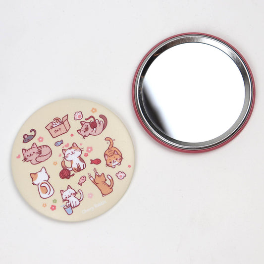 Cat Party Pocket Mirror