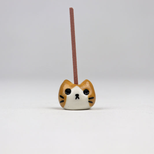 Cat Bud Vase - Ginger & Black
