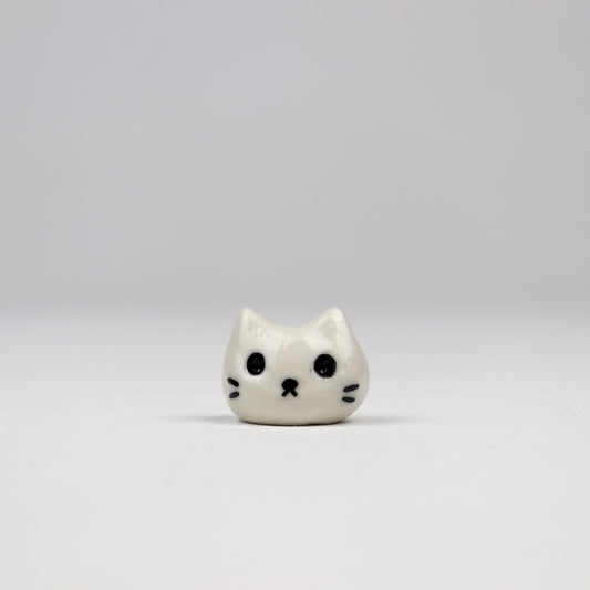 Cat Bud Vase - White