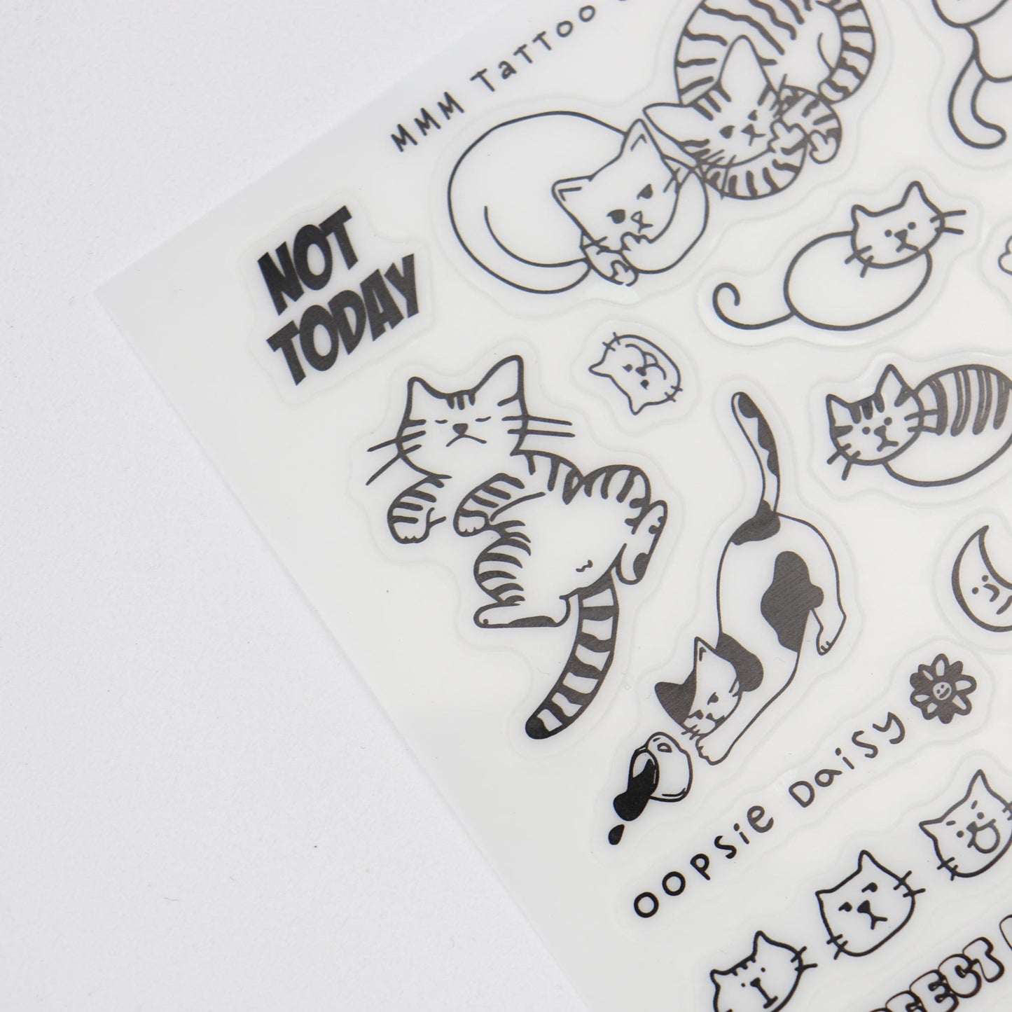 Cat Tattoo Stickers - Sheet B