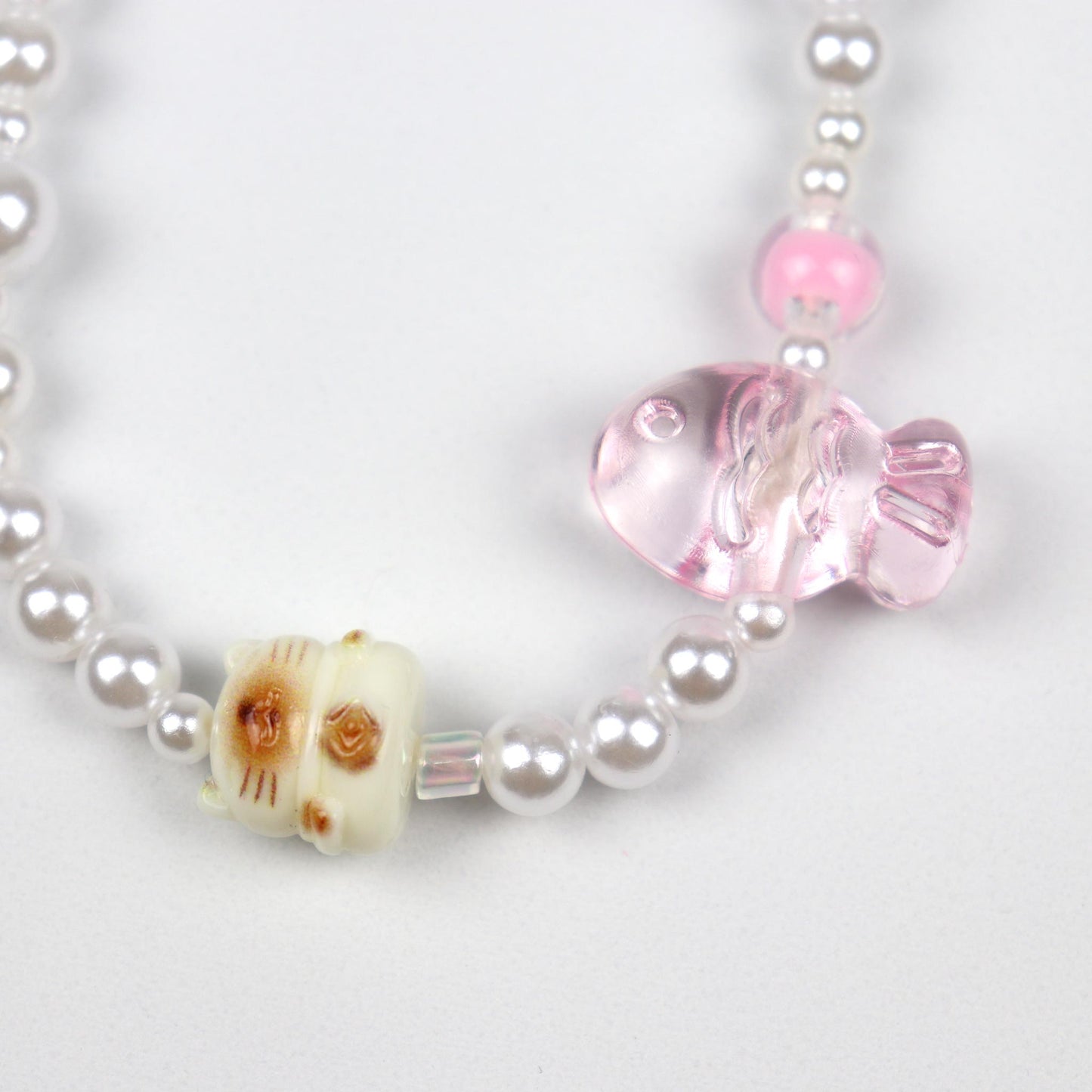 Fish & Bow Cat Phone Charm