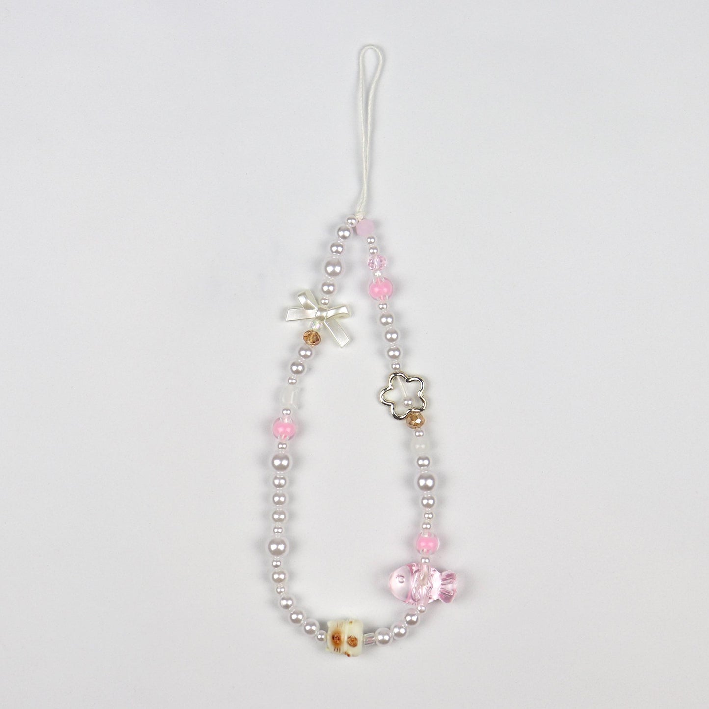 Fish & Bow Cat Phone Charm