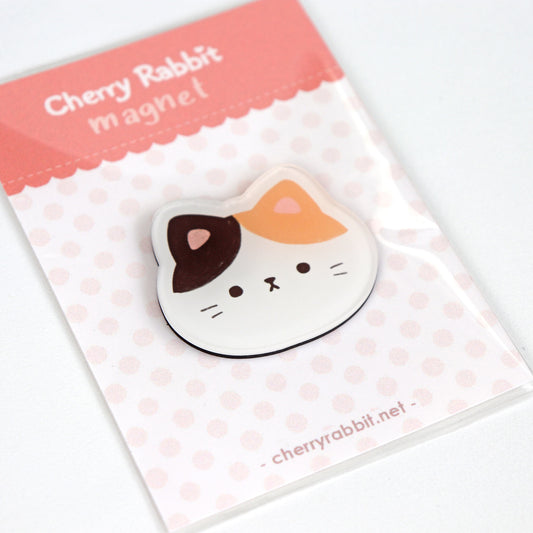 Calico Cat Acrylic Magnet