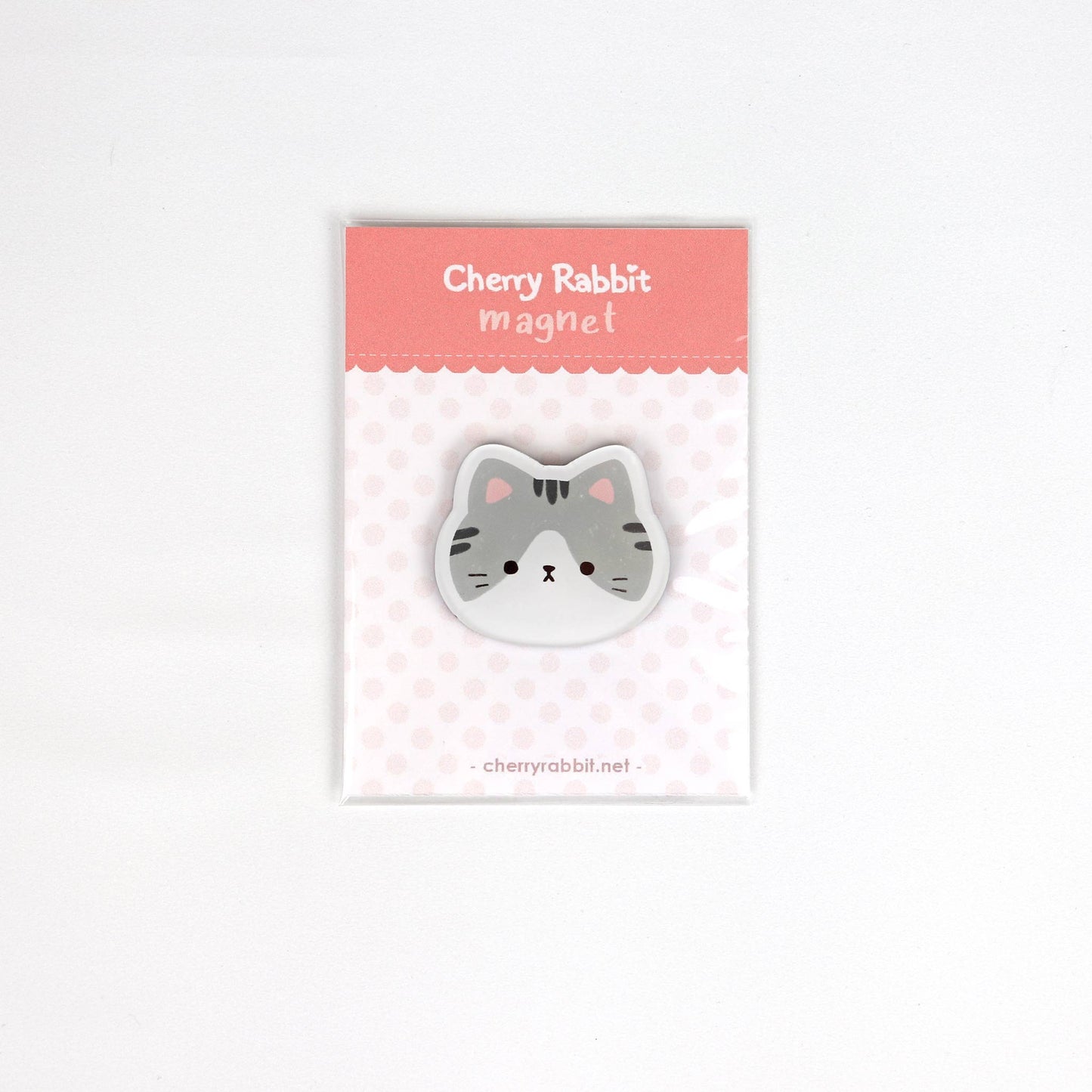 Grey Cat Acrylic Magnet