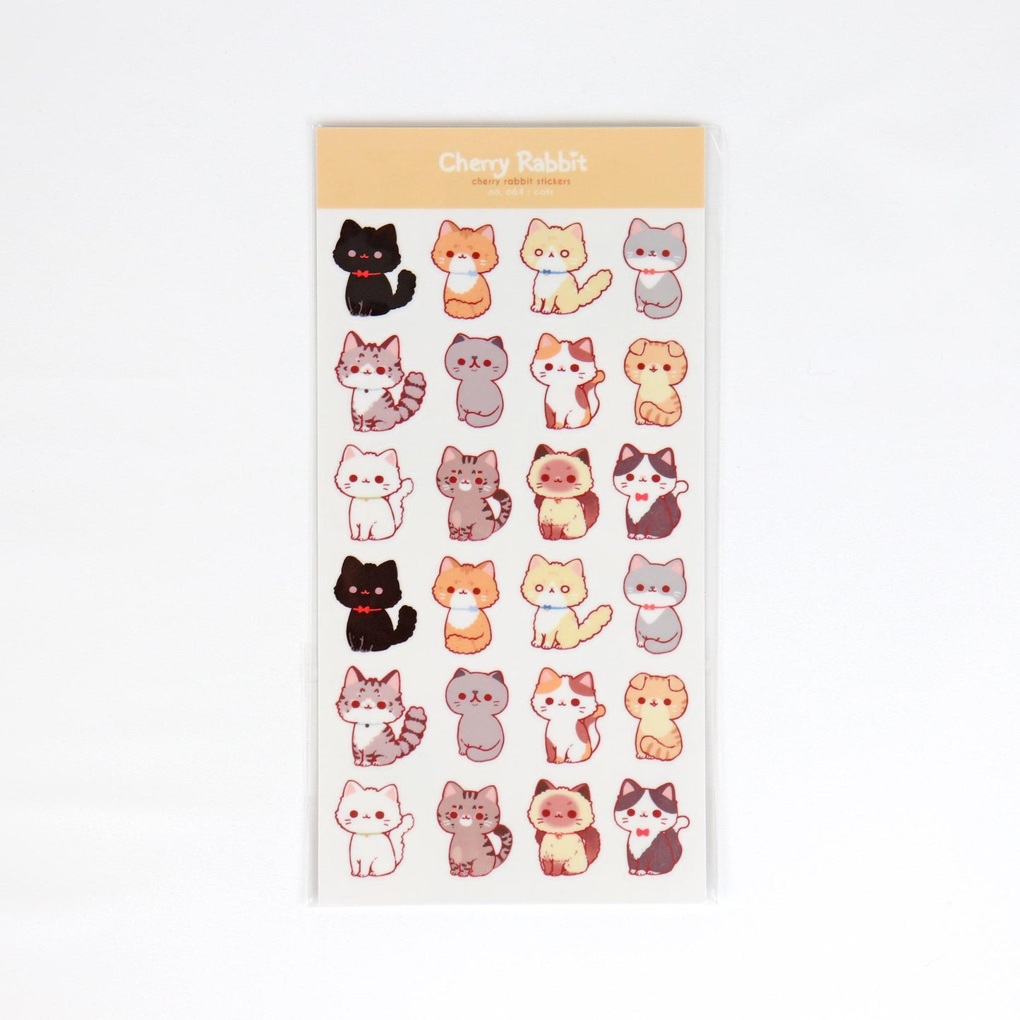 No.064 Cats Sticker Sheet