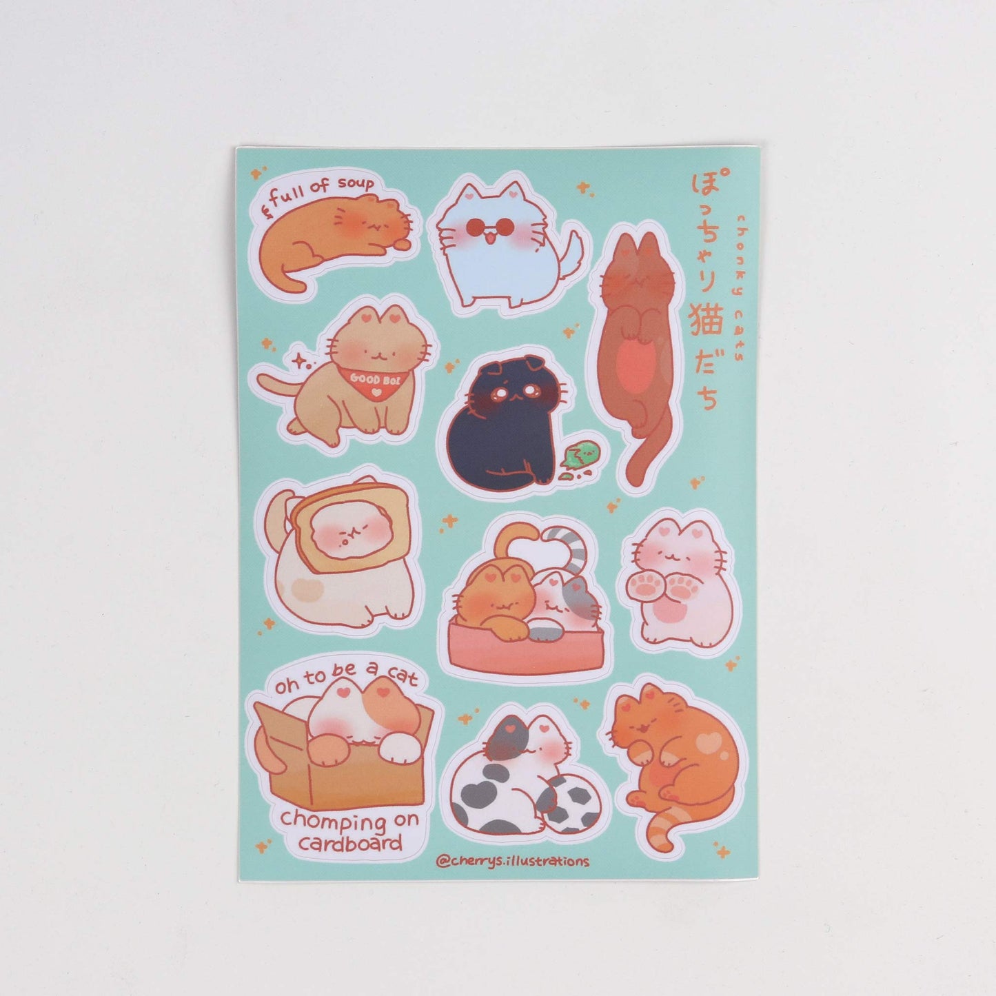 Chonky Cats V4 Sticker Sheet