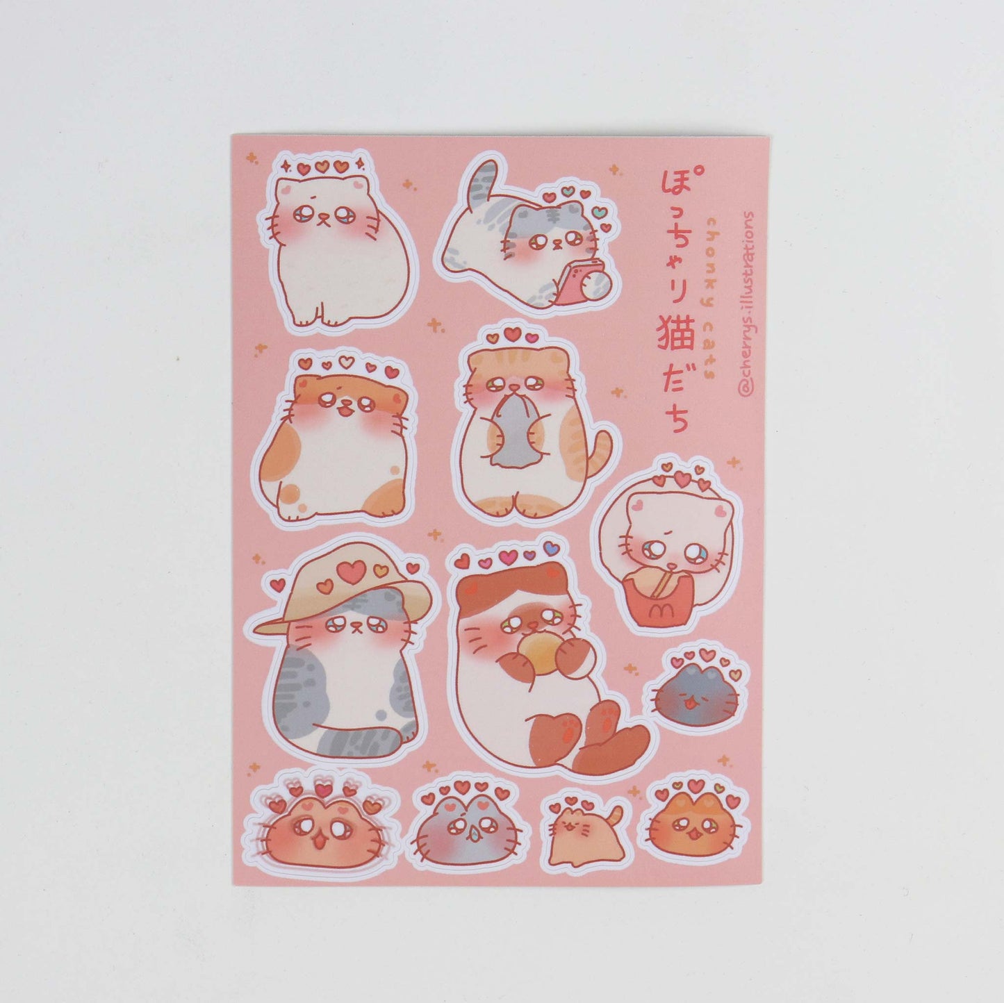 Chonky Cats V5 Sticker Sheet