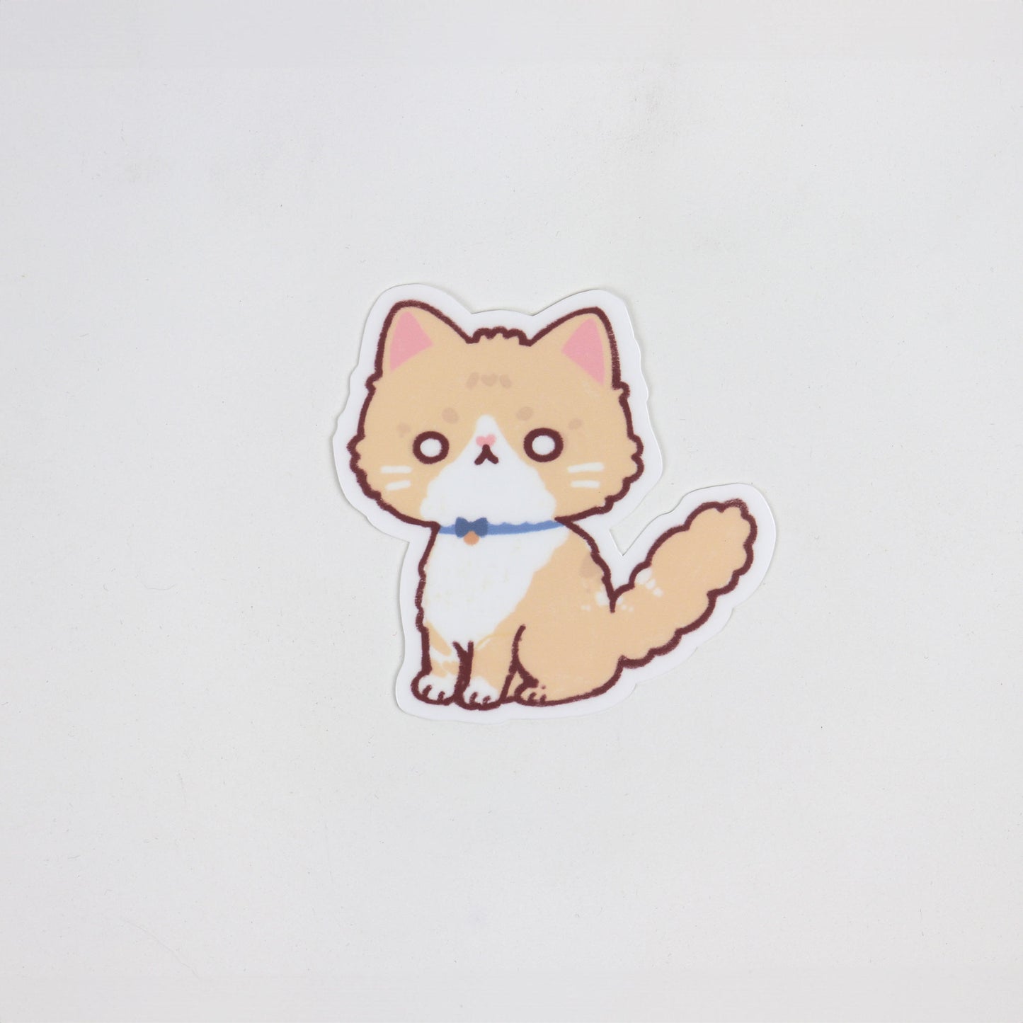 Cream Cat Sticker