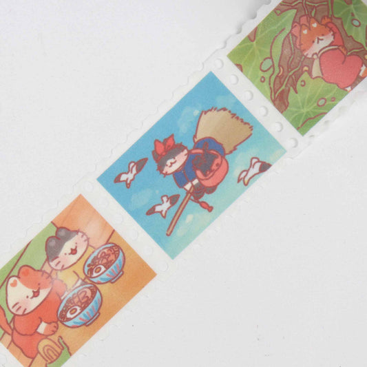Ghibli Cats Stamp Washi Tape