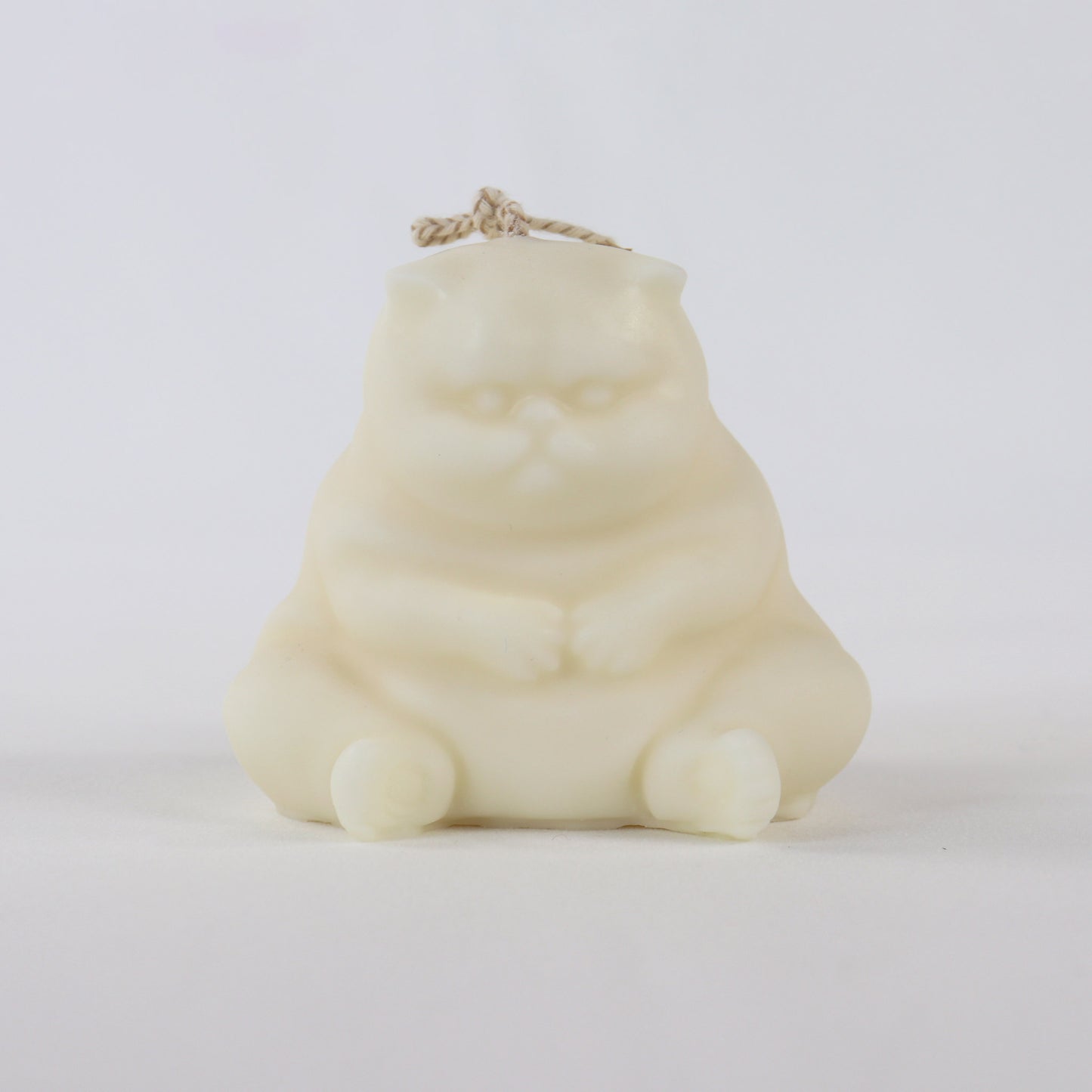 White Grumpy Cat Candle