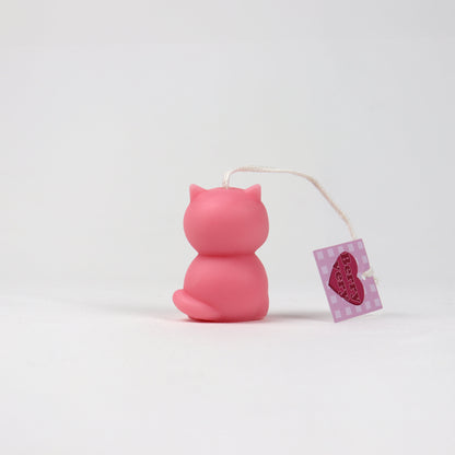 Kitty Objet Candle - Pink