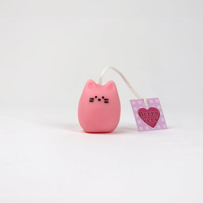 Pouch Kitty Candle - Pink