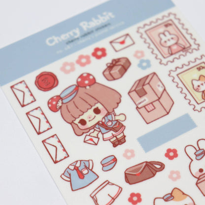 No.081 Cherry’s Postal Service Sticker Sheet