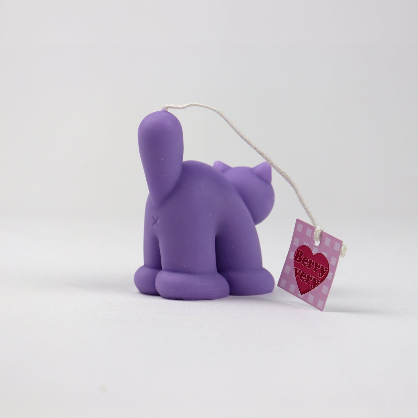 Bomb Kitty Candle - Purple