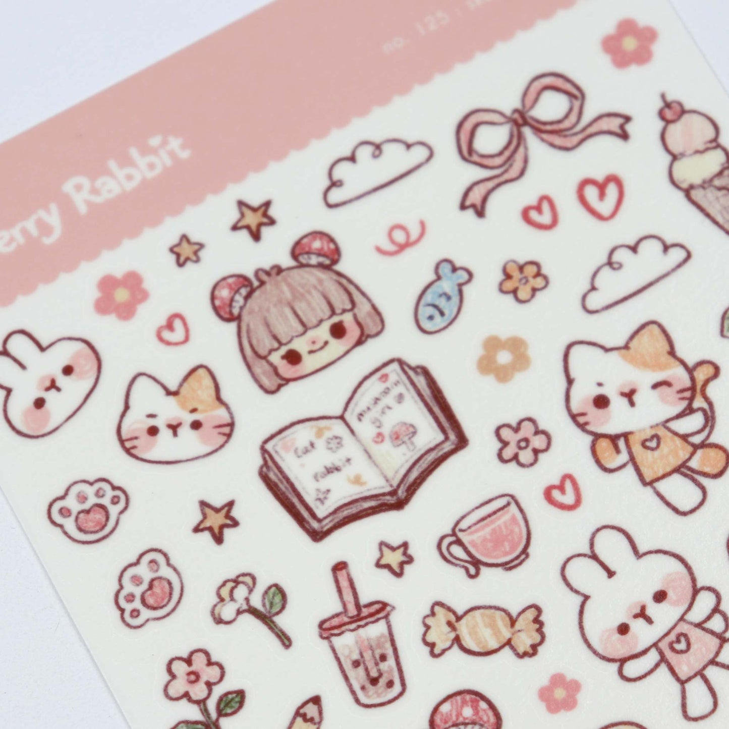 No.125 Sketch Doodles Sticker Sheet