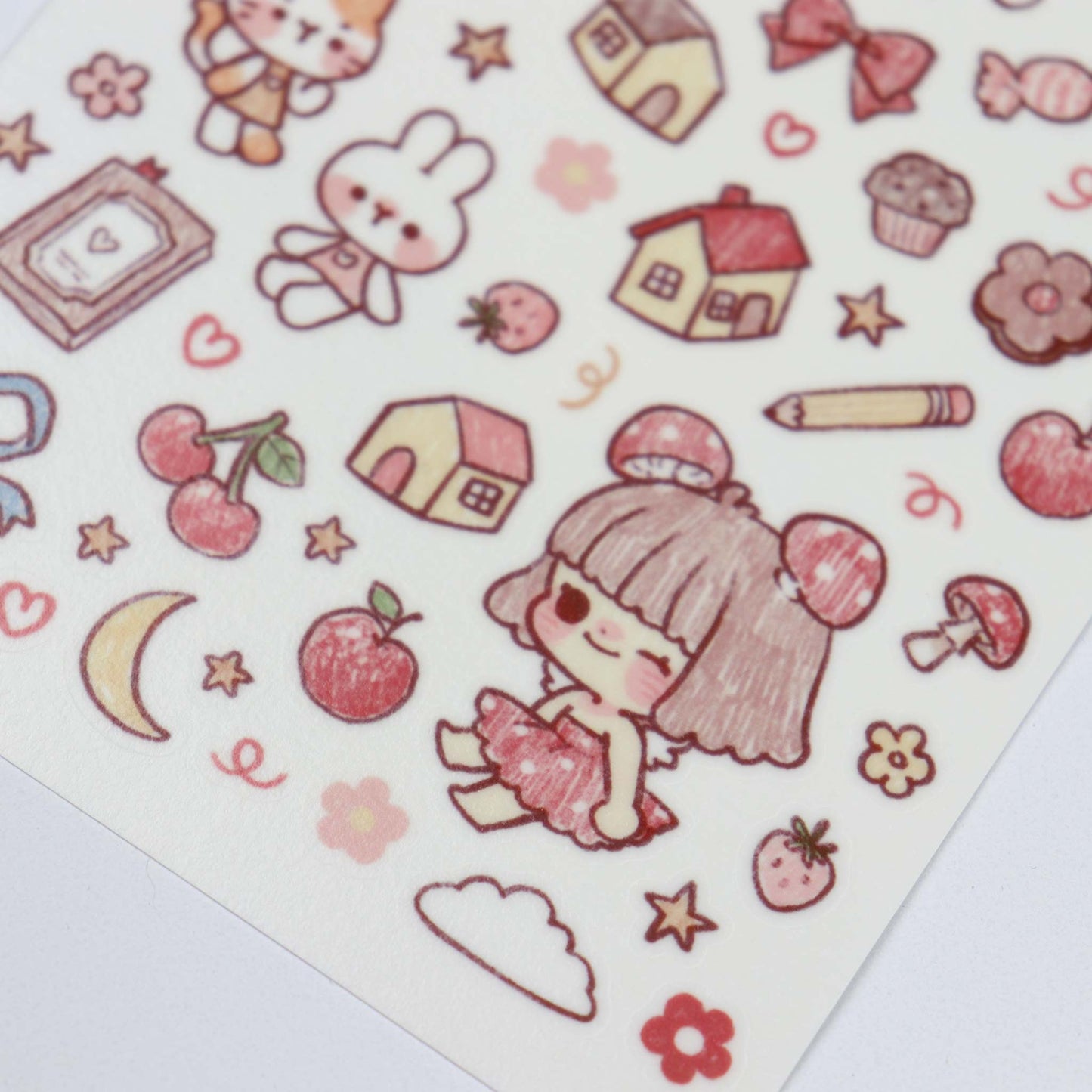 No.125 Sketch Doodles Sticker Sheet