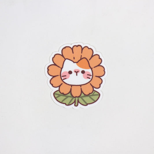 Sunflower Cat Sticker